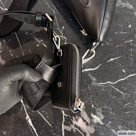 Prada Triangle Leather Mini Bag