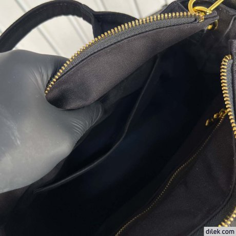 Prada Wicker and Canvas Tote bag