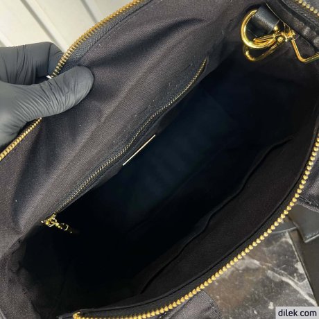 Prada Wicker and Canvas Tote bag