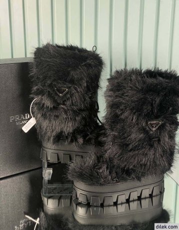 Prada Women Winter Wool Boot