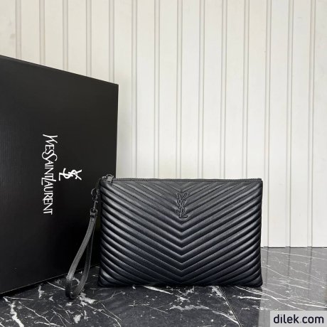 Saint Laurent Cassandre Pouch Leather