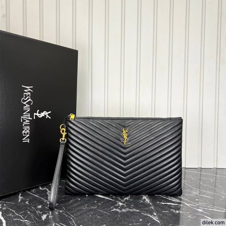 Saint Laurent Cassandre Pouch Leather