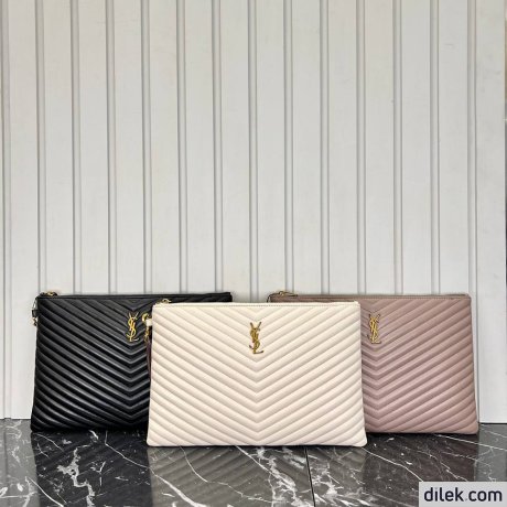 Saint Laurent Cassandre Pouch Leather