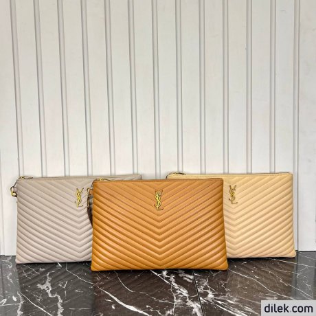 Saint Laurent Cassandre Pouch Leather