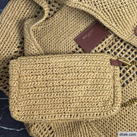 Saint Laurent Icare In Raffia