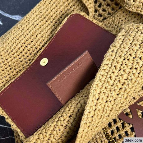 Saint Laurent Icare In Raffia