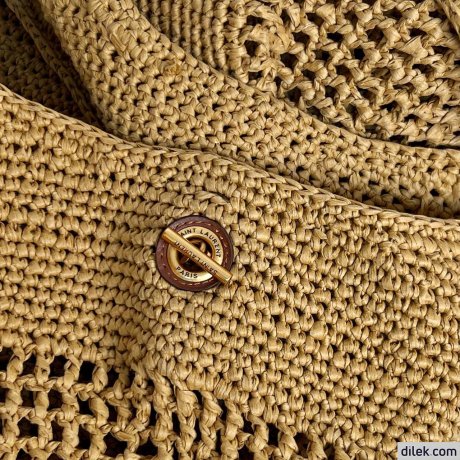 Saint Laurent Icare In Raffia