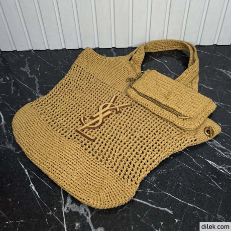 Saint Laurent Icare In Raffia