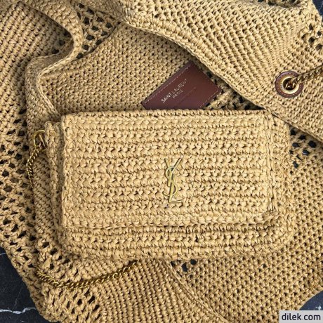 Saint Laurent Icare In Raffia