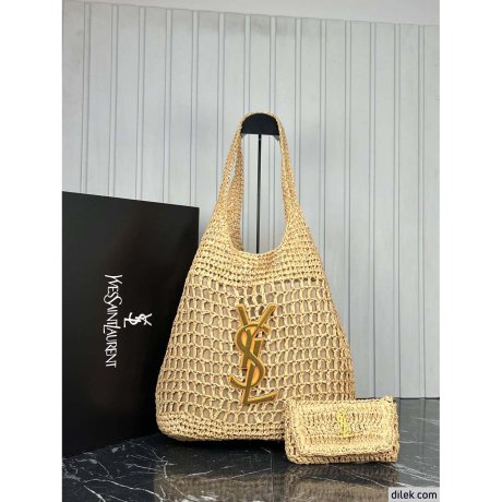 Saint Laurent Icare In Raffia