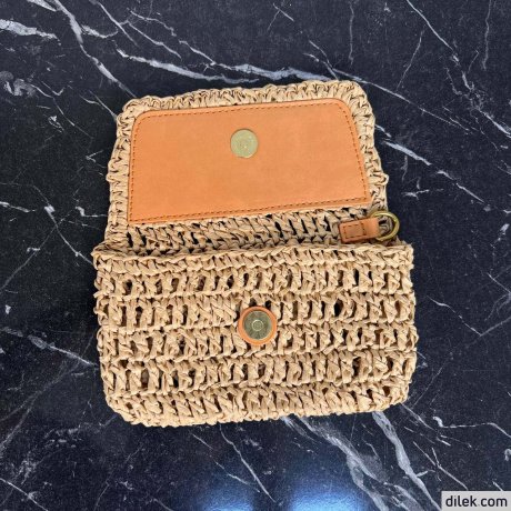 Saint Laurent Icare In Raffia