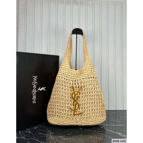 Saint Laurent Icare In Raffia