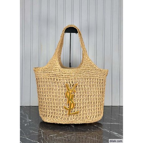 Saint Laurent Icare In Raffia