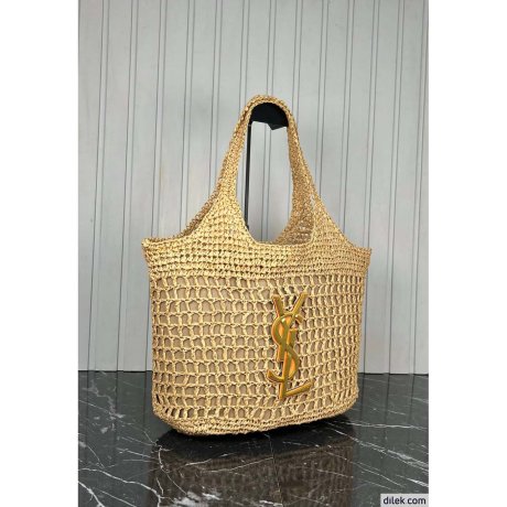 Saint Laurent Icare In Raffia