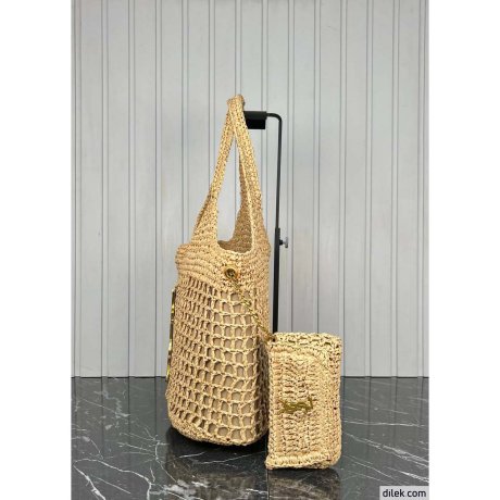Saint Laurent Icare In Raffia