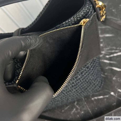 Saint Laurent Le 37 Raffia Bucket Bag