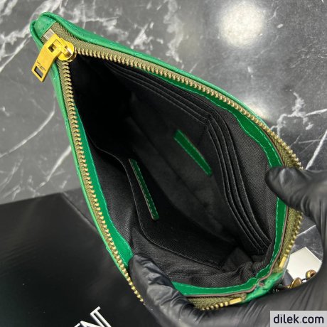 Saint Laurent Monogram Leather Pouch