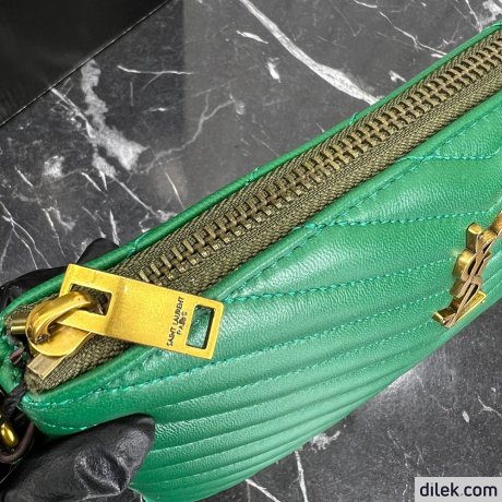 Saint Laurent Monogram Leather Pouch