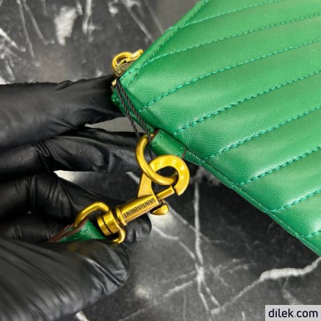 Saint Laurent Monogram Leather Pouch