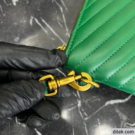 Saint Laurent Monogram Leather Pouch