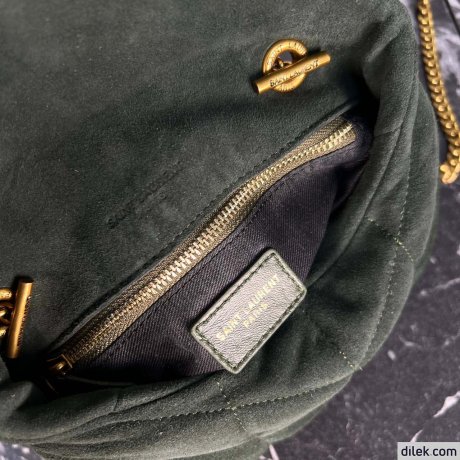 Saint Laurent Loulou Toy Puffer In Suede