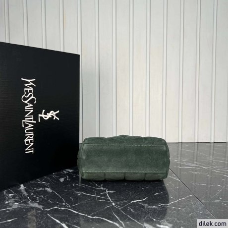 Saint Laurent Loulou Toy Puffer In Suede