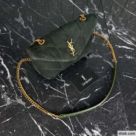 Saint Laurent Loulou Toy Puffer In Suede