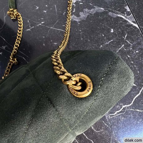 Saint Laurent Loulou Toy Puffer In Suede