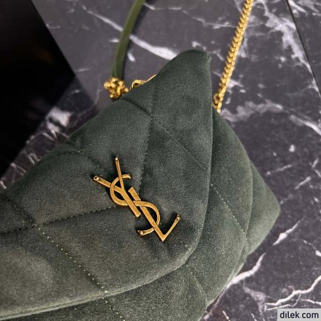 Saint Laurent Loulou Toy Puffer In Suede