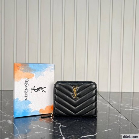Saint Laurent Cassandre Metalasse Bi-Fold Wallet