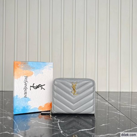 Saint Laurent Cassandre Metalasse Bi-Fold Wallet