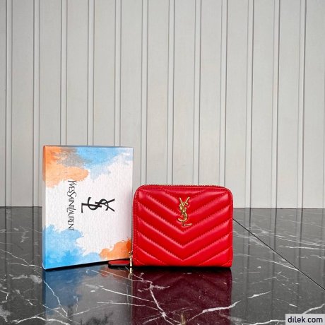 Saint Laurent Cassandre Metalasse Bi-Fold Wallet