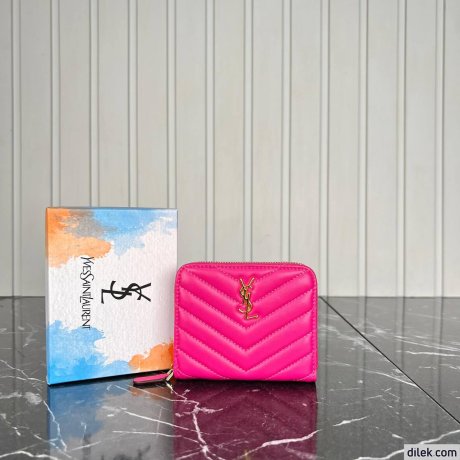 Saint Laurent Cassandre Metalasse Bi-Fold Wallet