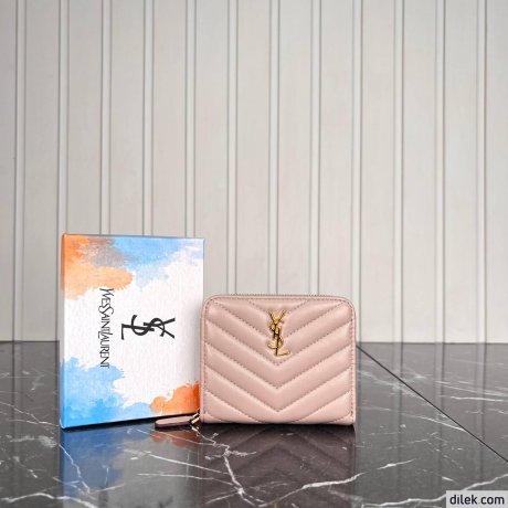 Saint Laurent Cassandre Metalasse Bi-Fold Wallet