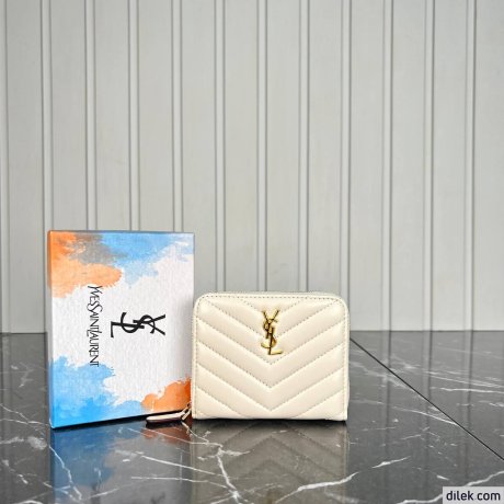 Saint Laurent Cassandre Metalasse Bi-Fold Wallet