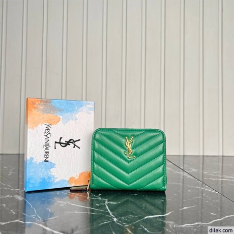 Saint Laurent Cassandre Metalasse Bi-Fold Wallet