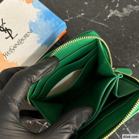 Saint Laurent Cassandre Metalasse Bi-Fold Wallet