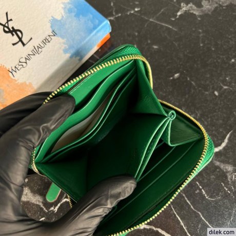 Saint Laurent Cassandre Metalasse Bi-Fold Wallet