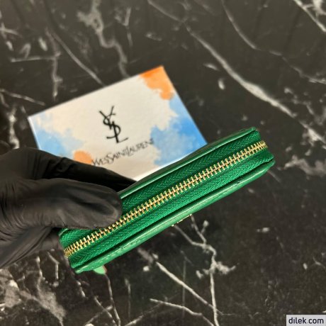 Saint Laurent Cassandre Metalasse Bi-Fold Wallet