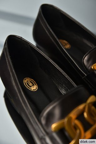 Tod's Kate Logo Plaque Loafers