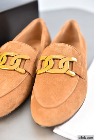 Tod's Kate Logo Plaque Loafers