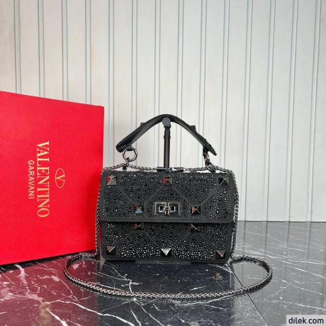 Valentino Garavani Medium Roman Stud Shoulder Bag