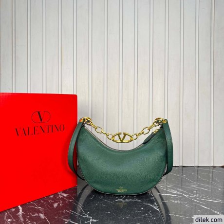 Valentino Garavani VLogo Moon Small Hobo Bag