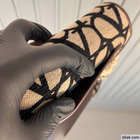 Valentino Loco Small Toile Iconographe Shoulder Bag