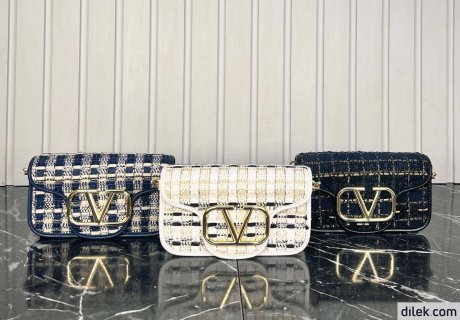 Valentino Loco Small Toile Iconographe Shoulder Bag