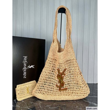 Saint Laurent Icare In Raffia