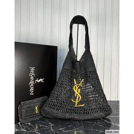 Saint Laurent Icare In Raffia