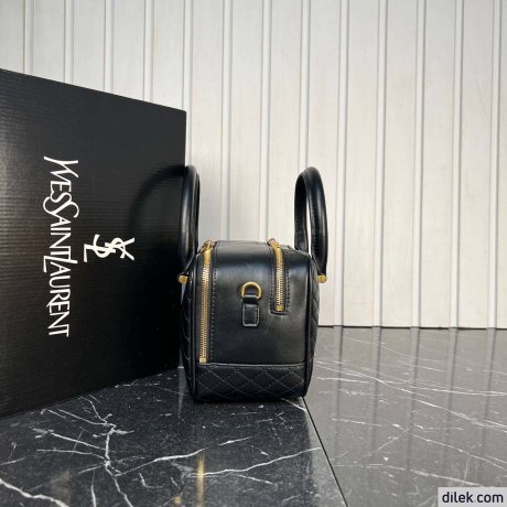 Saint Laurent Lyia Duffle In Quilted Lambskin