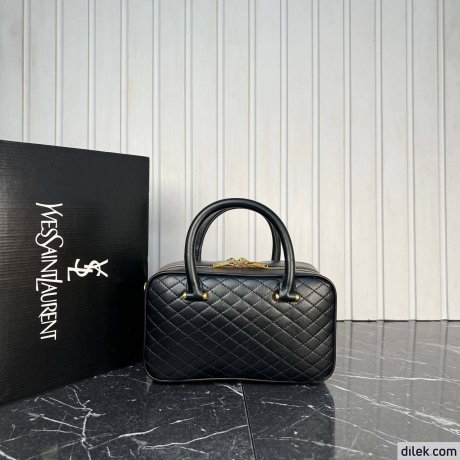 Saint Laurent Lyia Duffle In Quilted Lambskin