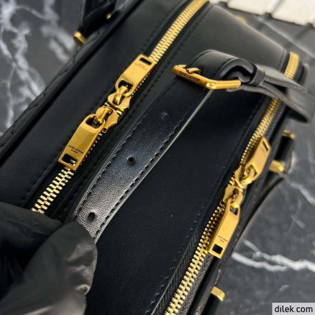 Saint Laurent Lyia Duffle In Quilted Lambskin